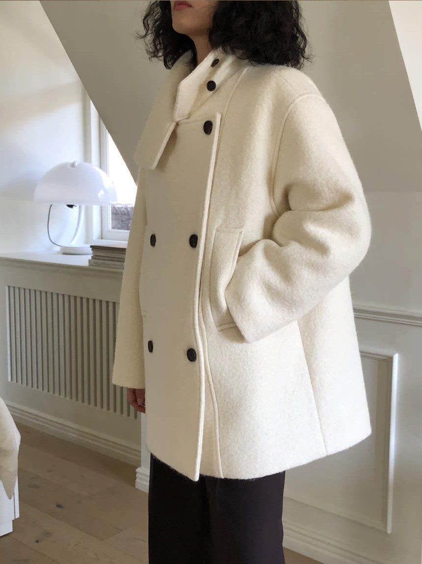 [SALE] 언더스탠딩 부클 하이넥 울 코트 3color 상세 이미지 9