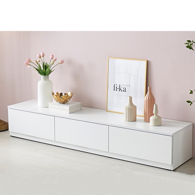 화이트 엔틱 거실장 1800 고급 티브다이 안방 낮은 티비장 미니tv다이 원룸 우드거실장