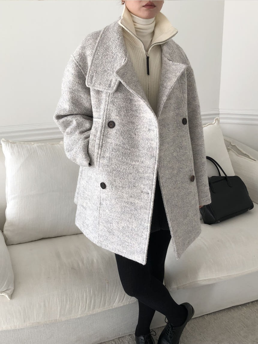 [SALE] 언더스탠딩 부클 하이넥 울 코트 3color 상세 이미지 29
