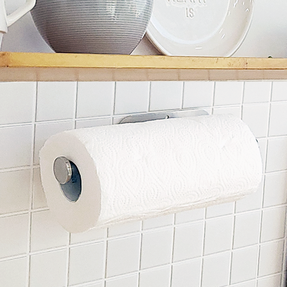 키친타올걸이 키친타월 거치대 홀더 행주 걸이 랩 길이조절 스테인리스 건조대