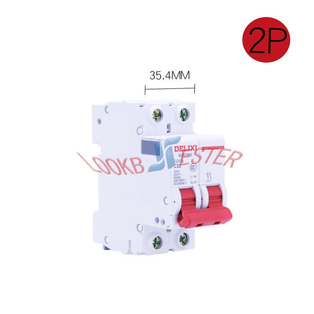 DELIXI 에어 스위치 회로 차단기 DZ47s C32 2P 32A 2 개