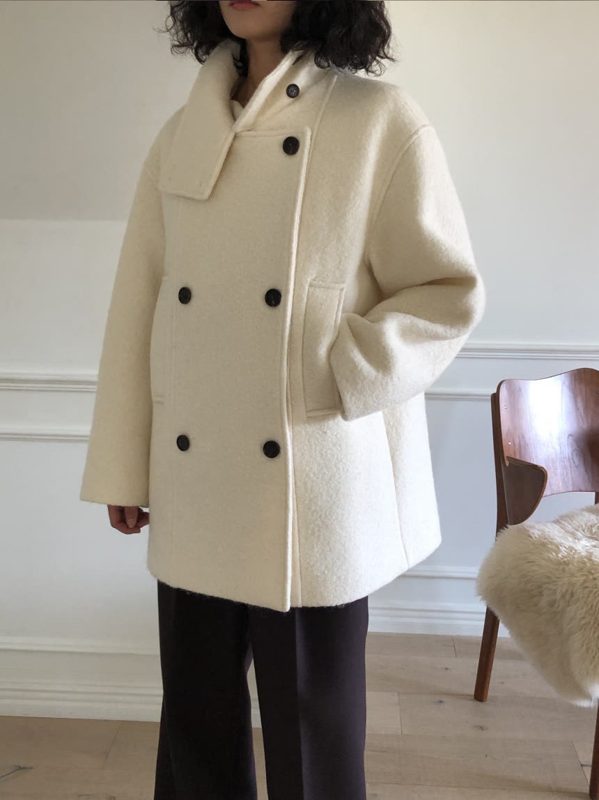 [SALE] 언더스탠딩 부클 하이넥 울 코트 3color 상세 이미지 6