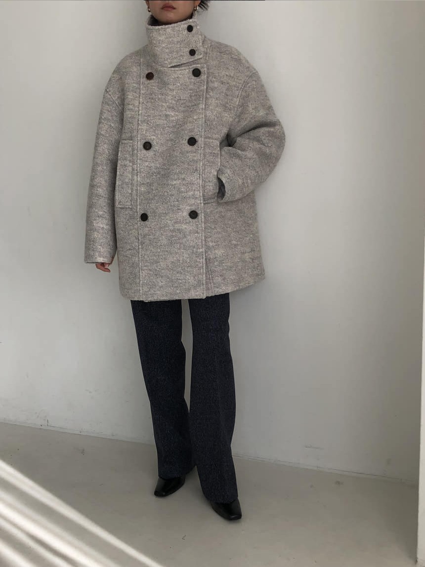 [SALE] 언더스탠딩 부클 하이넥 울 코트 3color 상세 이미지 25