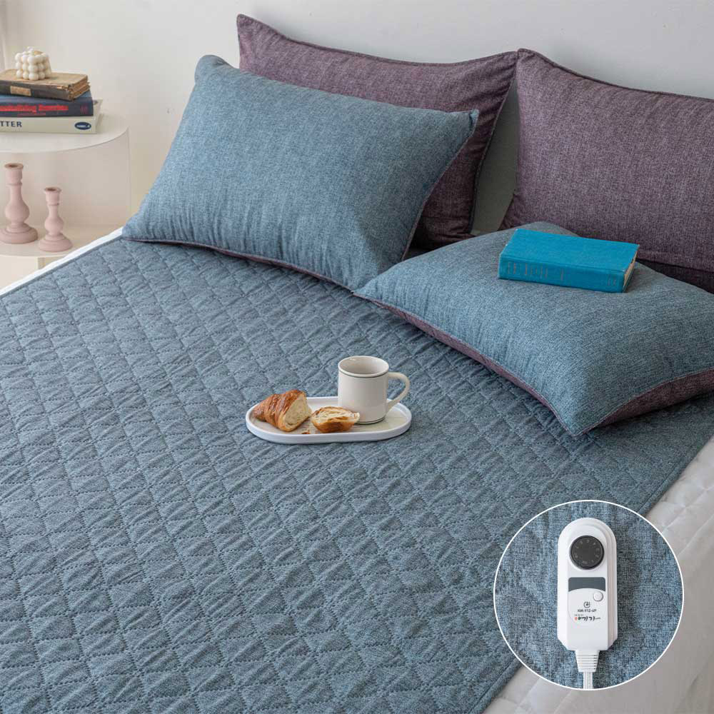 온열 탄소 전기 요 장판 캠핑 D, 135x180cm, 베이직 카본 매트 (차콜)