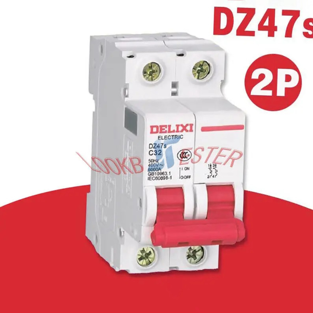 DELIXI 에어 스위치 회로 차단기 DZ47s C32 2P 32A 2 개
