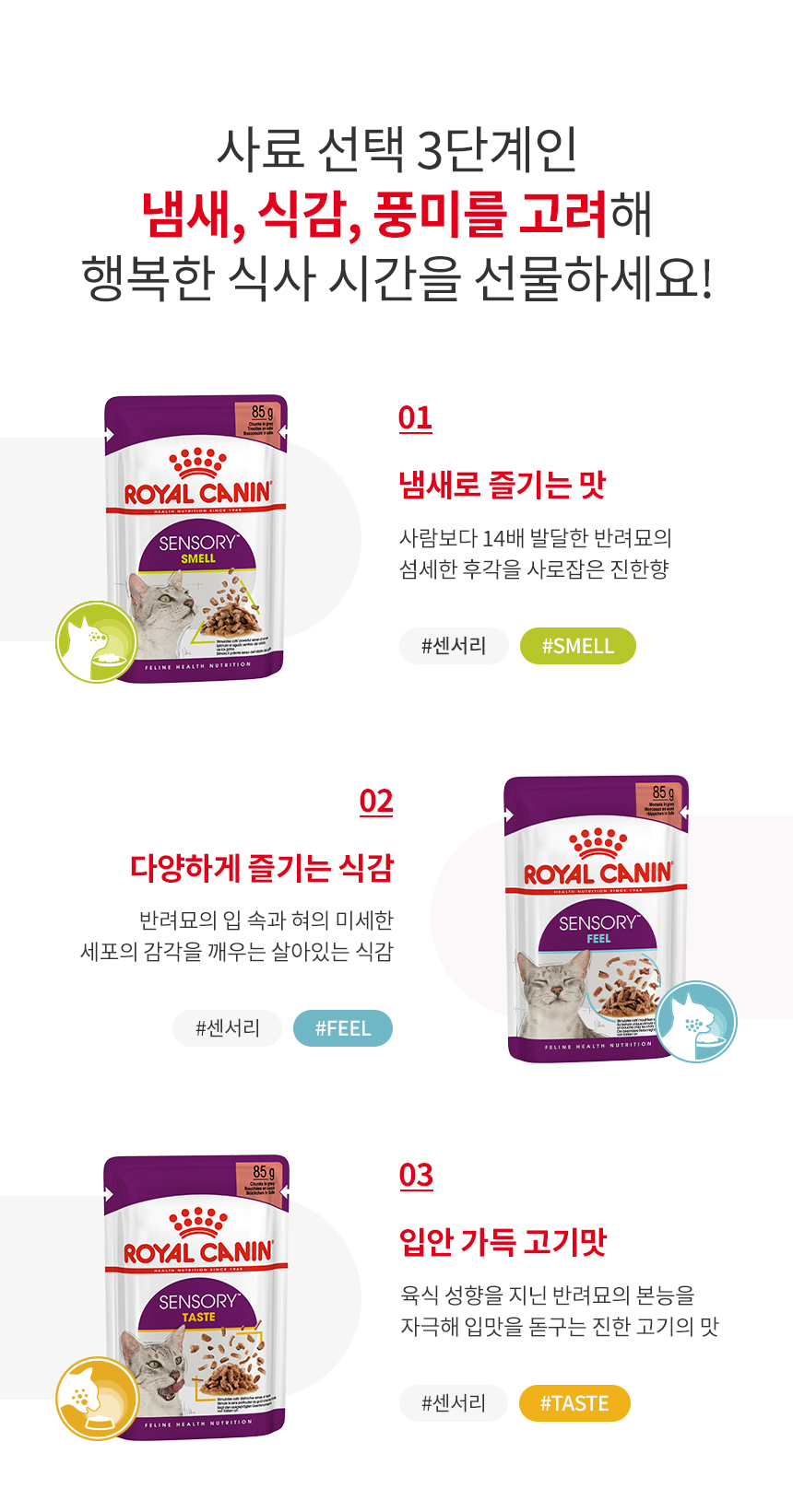 로얄캐닌 캣 센서리 그레이비 파우치 필, 85g, 12개 이미지 6