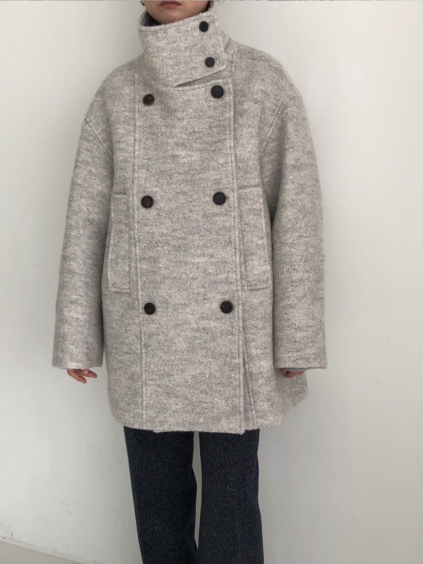 [SALE] 언더스탠딩 부클 하이넥 울 코트 3color 상세 이미지 24