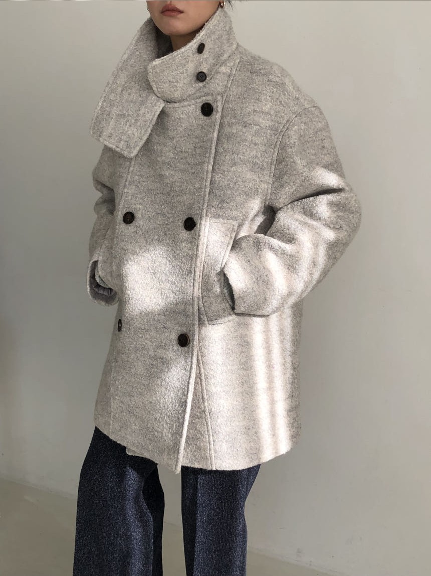 [SALE] 언더스탠딩 부클 하이넥 울 코트 3color 상세 이미지 34