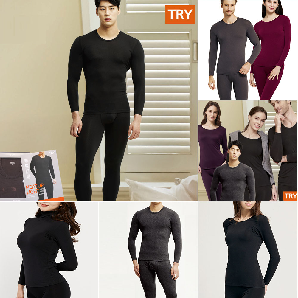 트라이 남자내복 발열내의 기모 겨울 보온 남성 내의세트 쌍방울 히트텍 상세 이미지 3