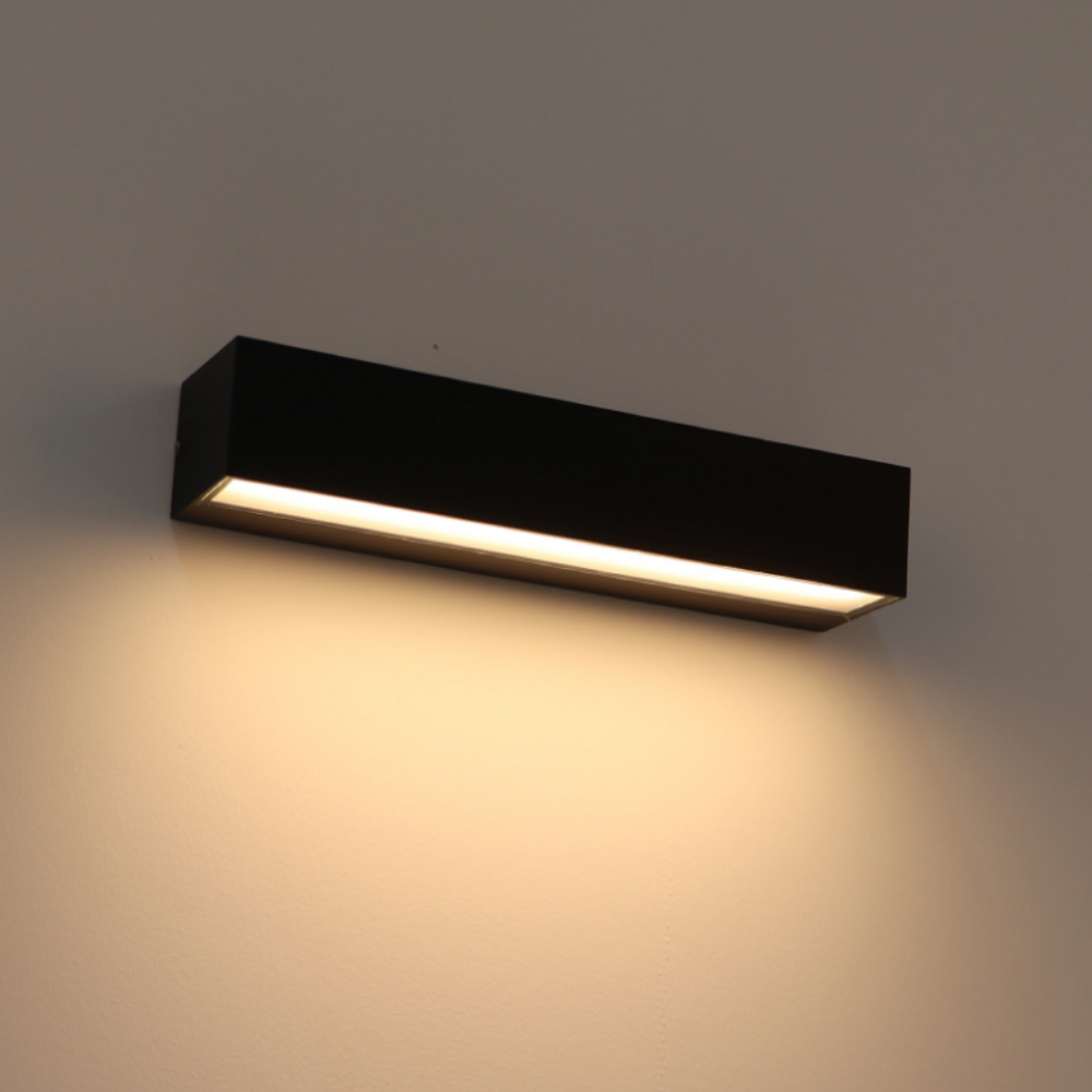 KS인증 외벽등 LED 외부 라인 베란다 화장실 사각 벽등 벽부등 블랙