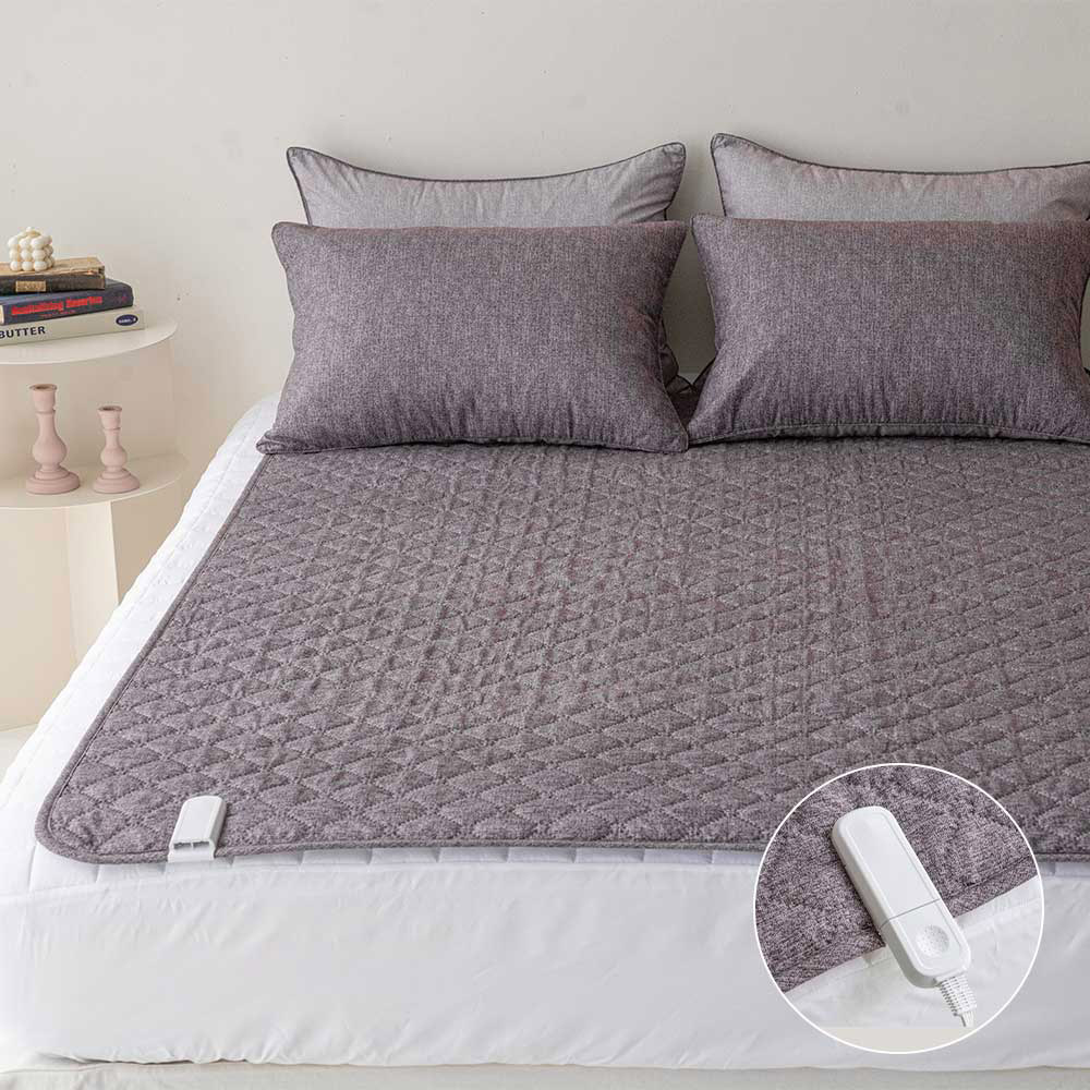 온열 탄소 전기 요 장판 캠핑 D, 135x180cm, 베이직 카본 매트 (차콜)