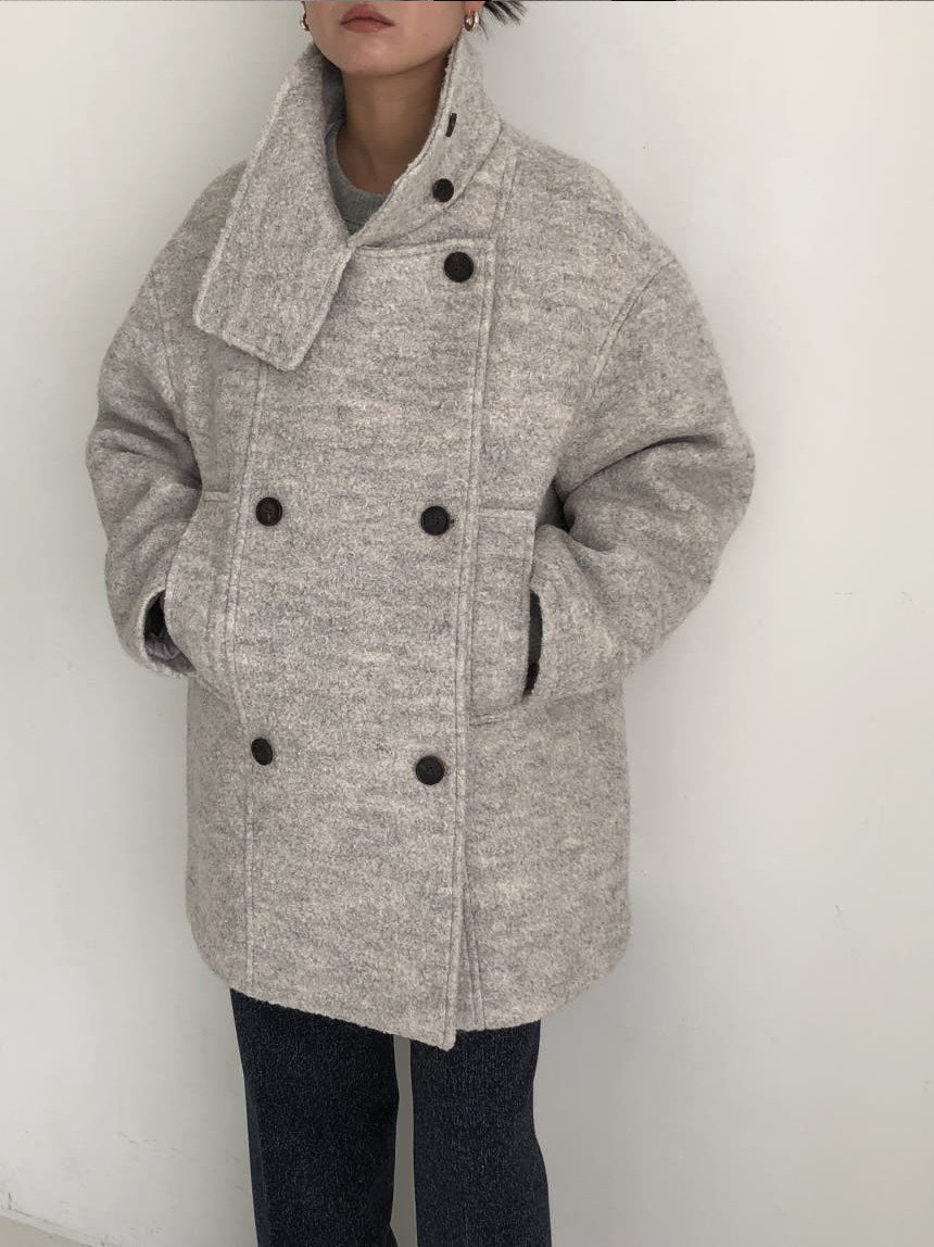 [SALE] 언더스탠딩 부클 하이넥 울 코트 3color 상세 이미지 32