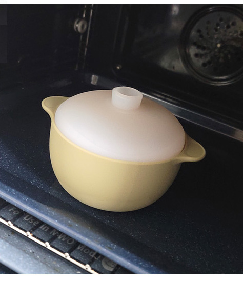 (국산)대용량 1300ml 실리콘냄비 전자레인지 라면용기 그릇 계란찜 용기 찜기 - 상세 이미지 3