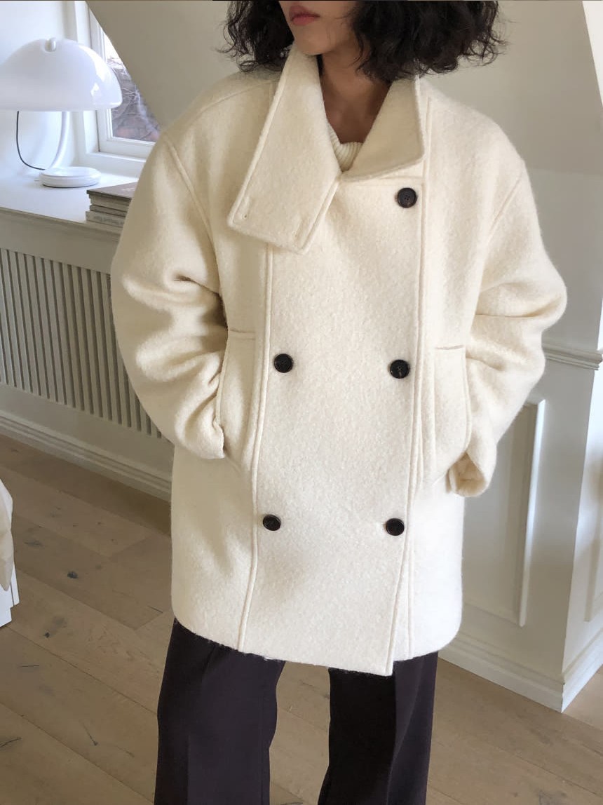 [SALE] 언더스탠딩 부클 하이넥 울 코트 3color 상세 이미지 10
