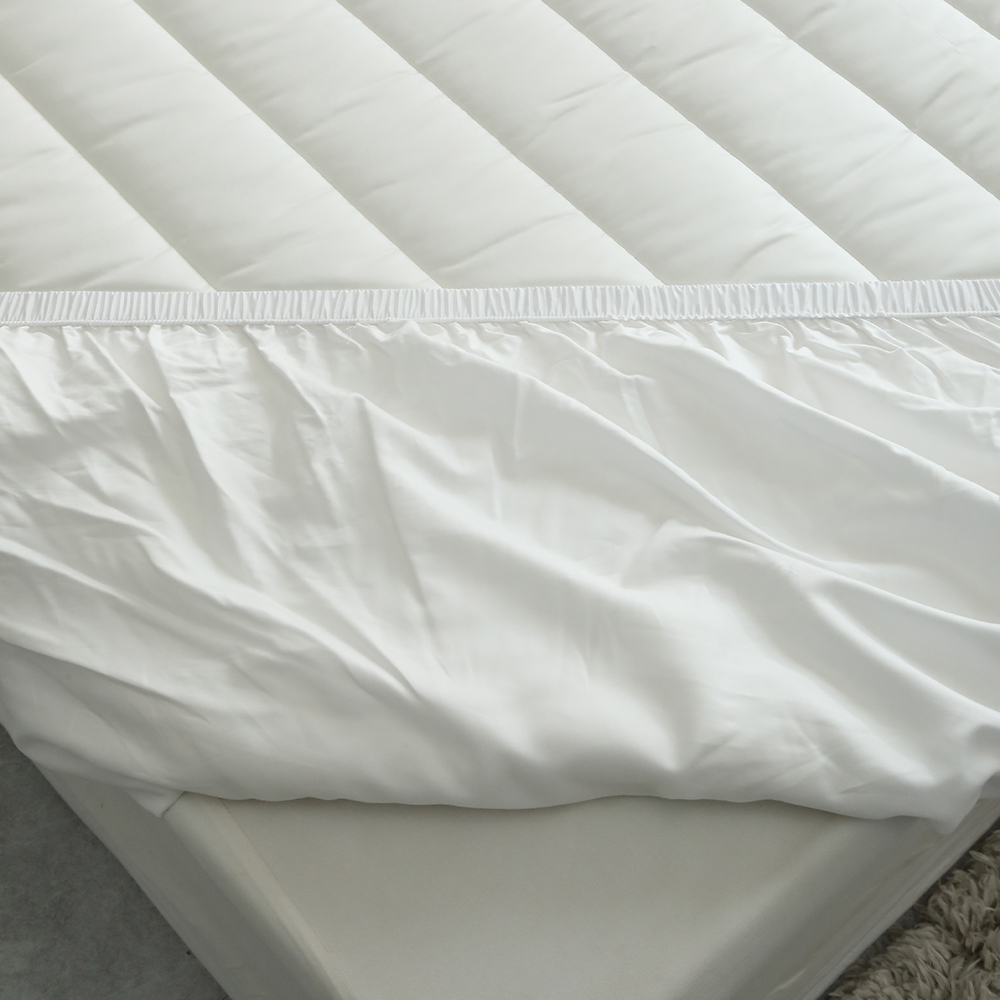 순면 화이트 누빔 두꺼운 침대 매트리스 커버 이스턴킹