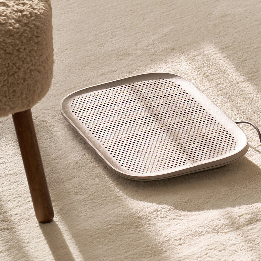 루메나 발난로 풋 워머 패드 전기 온풍기 머드베이지