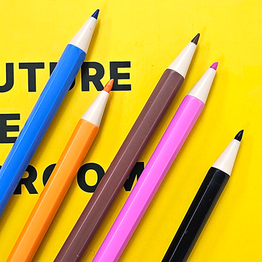 프라이밍 눌러쓰는 슬림 색연필 (색연필 + 리필심 + 전용심깎이)