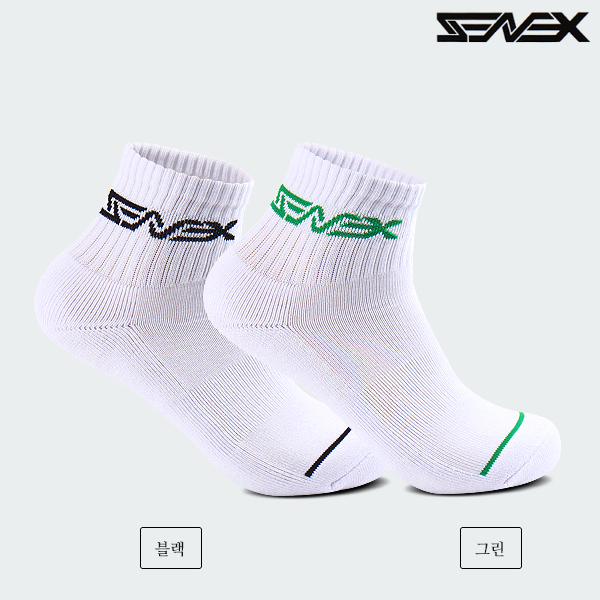 세넥스 테니스 양말 라이트 쿠션 라인 중목 여성용 테니스복 동호회 클럽 대용량 72세트 - 상세 이미지 2