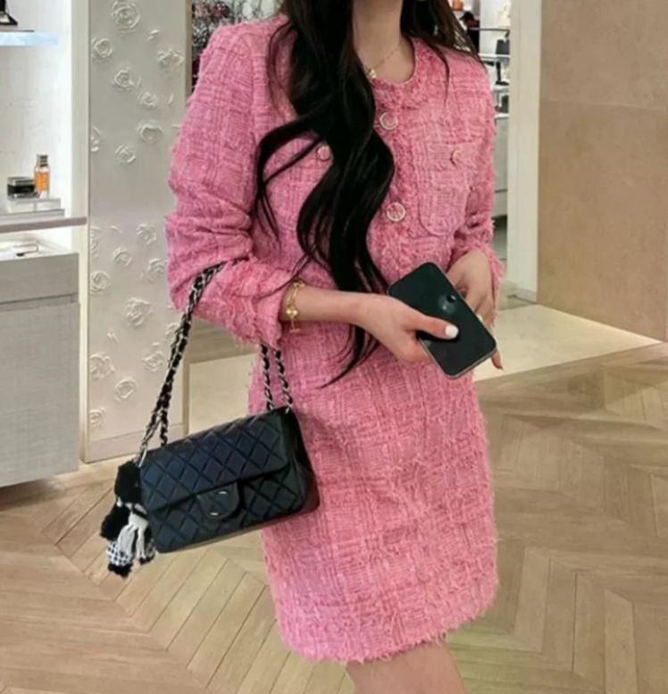 무료반품 여성 투피스 긴 소매 자른 자켓 탑 하이 웨이스트 엉덩이 덮는 짧은 치마 젊은 여성을위한 패션 블루 스커트 M - 상세 이미지 3