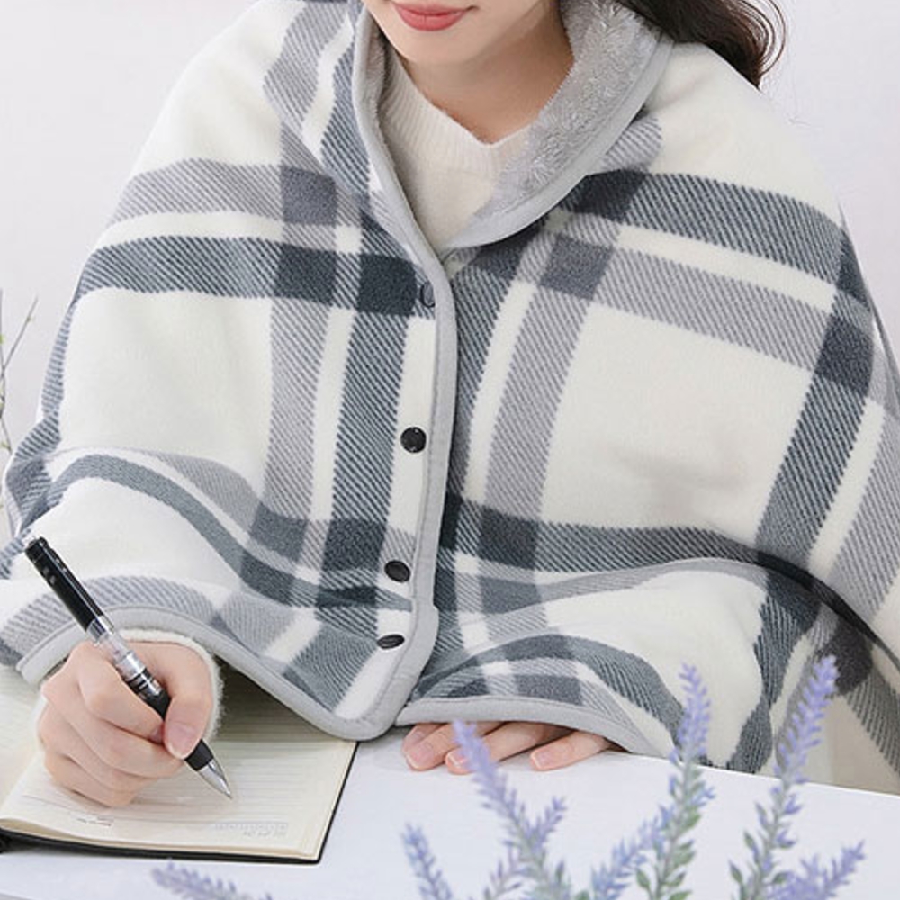 단추담요 어깨담요 걸치는 망토형담요 - 상품 이미지