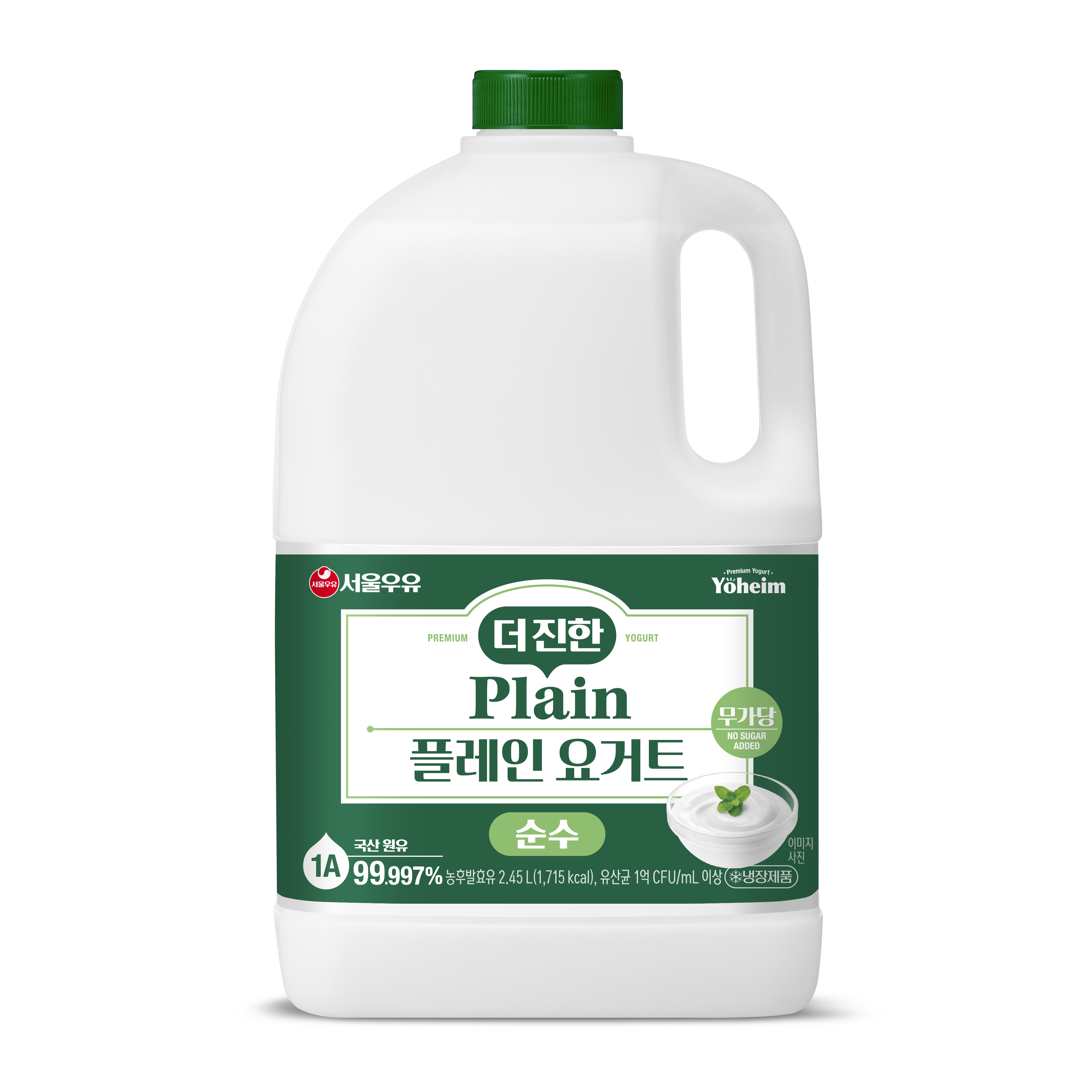 서울우유 플레인요거트 더진한순수무가당1.8L 6개 대용량 수제간식 토핑 그릭요거트 만들기Plain yogurt