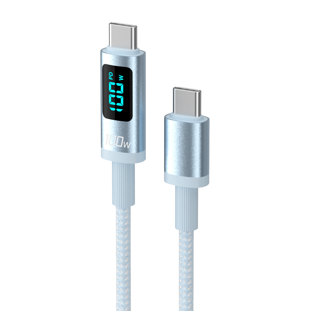 이어맥 팬톤 100W PD 고속충전 LED C타입 데이터 케이블 1.5m - 상세 이미지 2