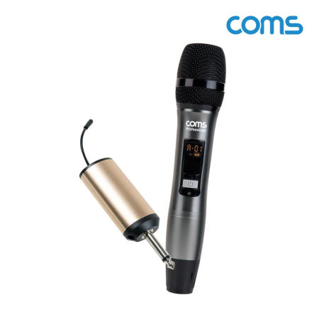 라이트컴 Coms 채널A UHF 무선 핸디마이크+리시버(수신기)+C타입젠더 세트 (CR400AR)