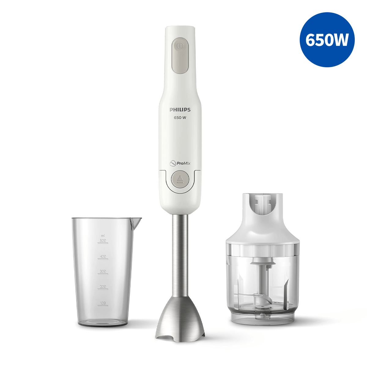 필립스 데일리 메탈 핸드 블렌더 다지기 비커 구성 HR2535/00