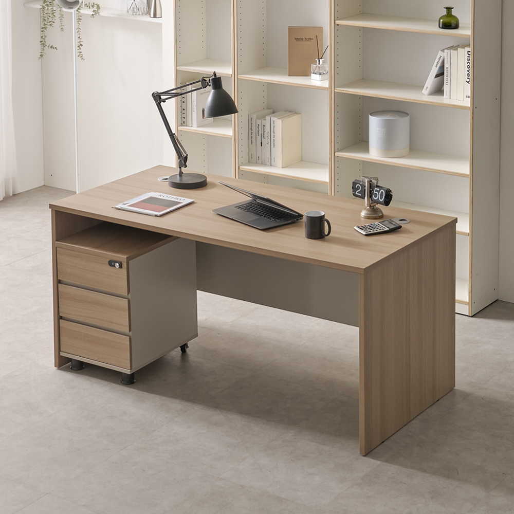 사장님 CEO 사무실책상 오피스 중역 사무용 책상 라이즈 1400x800mm, 오크