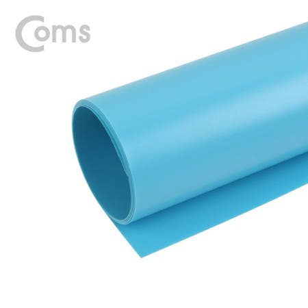 라이트컴 Coms 촬영 PVC 양면 무광 배경지 (80X154cm) Blue, 사진, 스튜디오, 개인방송, 블로거, 소품 촬영용 (BS677)