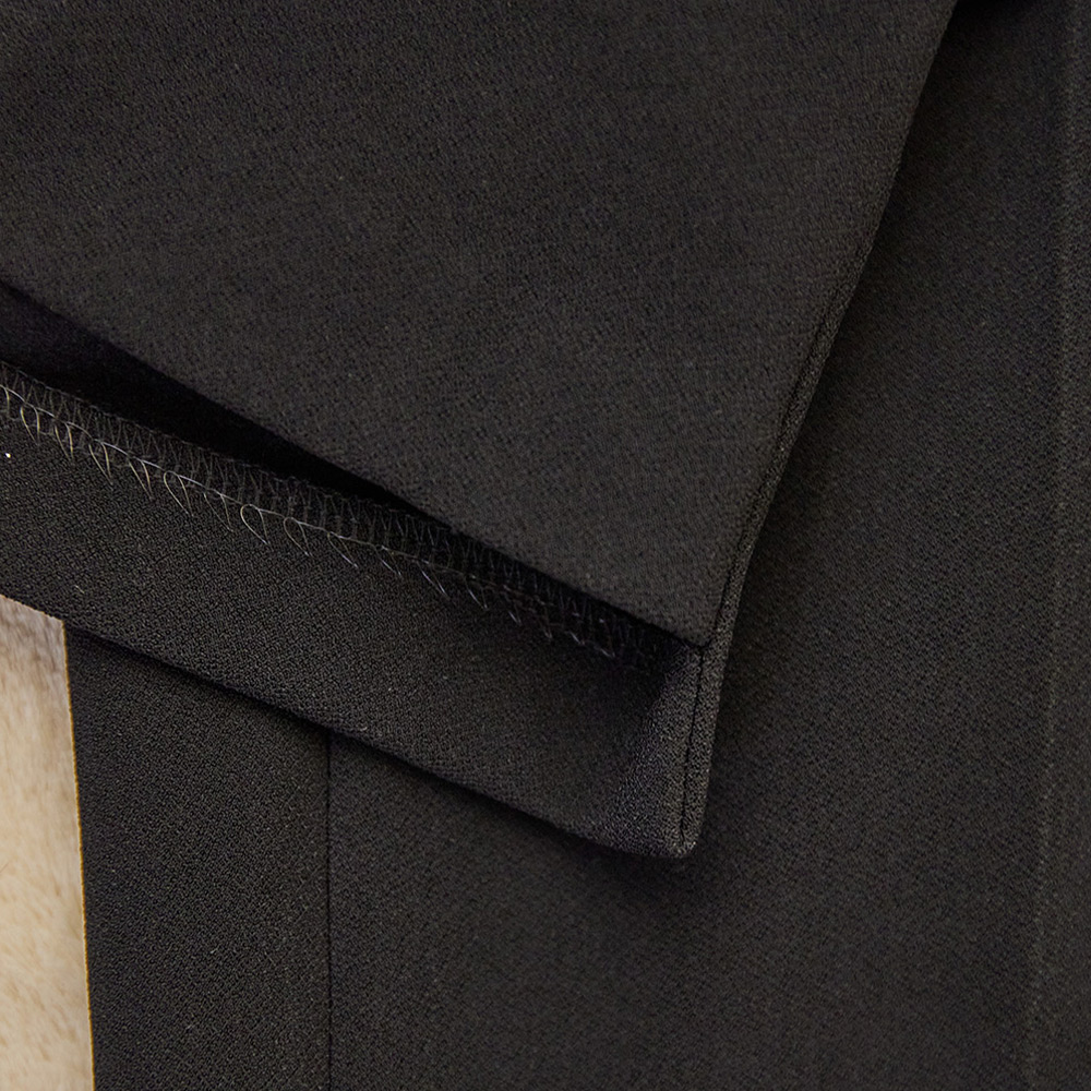 모첼 속기모 언발 트임 세미부츠컷 스판 뒷밴딩 슬랙스 - 상세 이미지 4