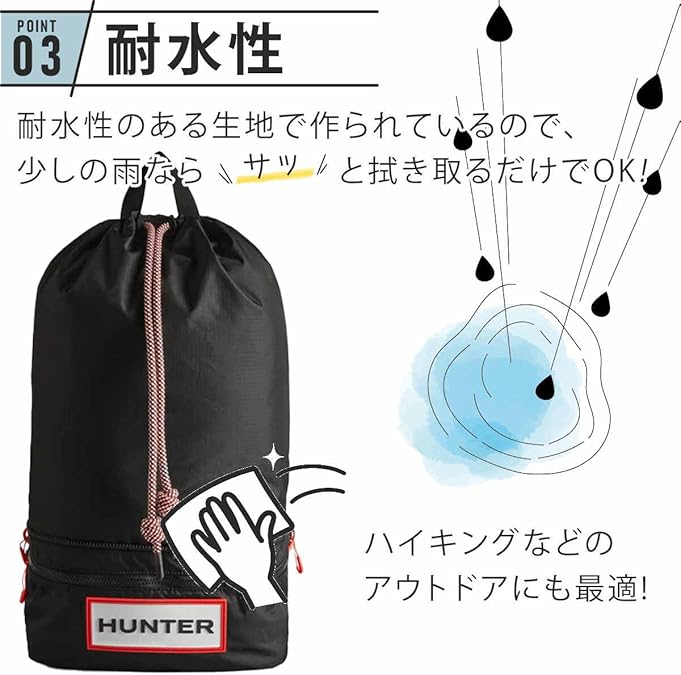 헌터 Hunter Travel Ripstop 백팩 UBB1519NRS 화이트 - 상세 이미지 5