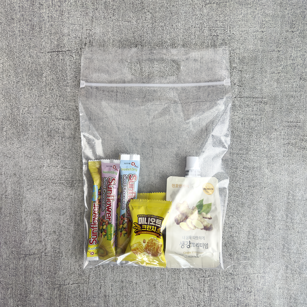 PE 지퍼백 손잡이봉투 18x25, 50매, 1개