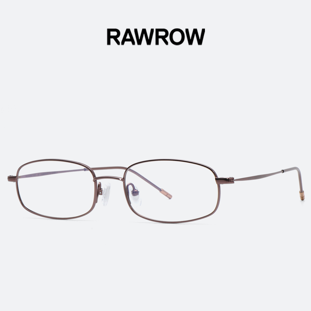 로우로우 안경 R EYE 190 PINKBROWN 핑크브라운 사각 베타티타늄 가벼운 안경테 이미지 6