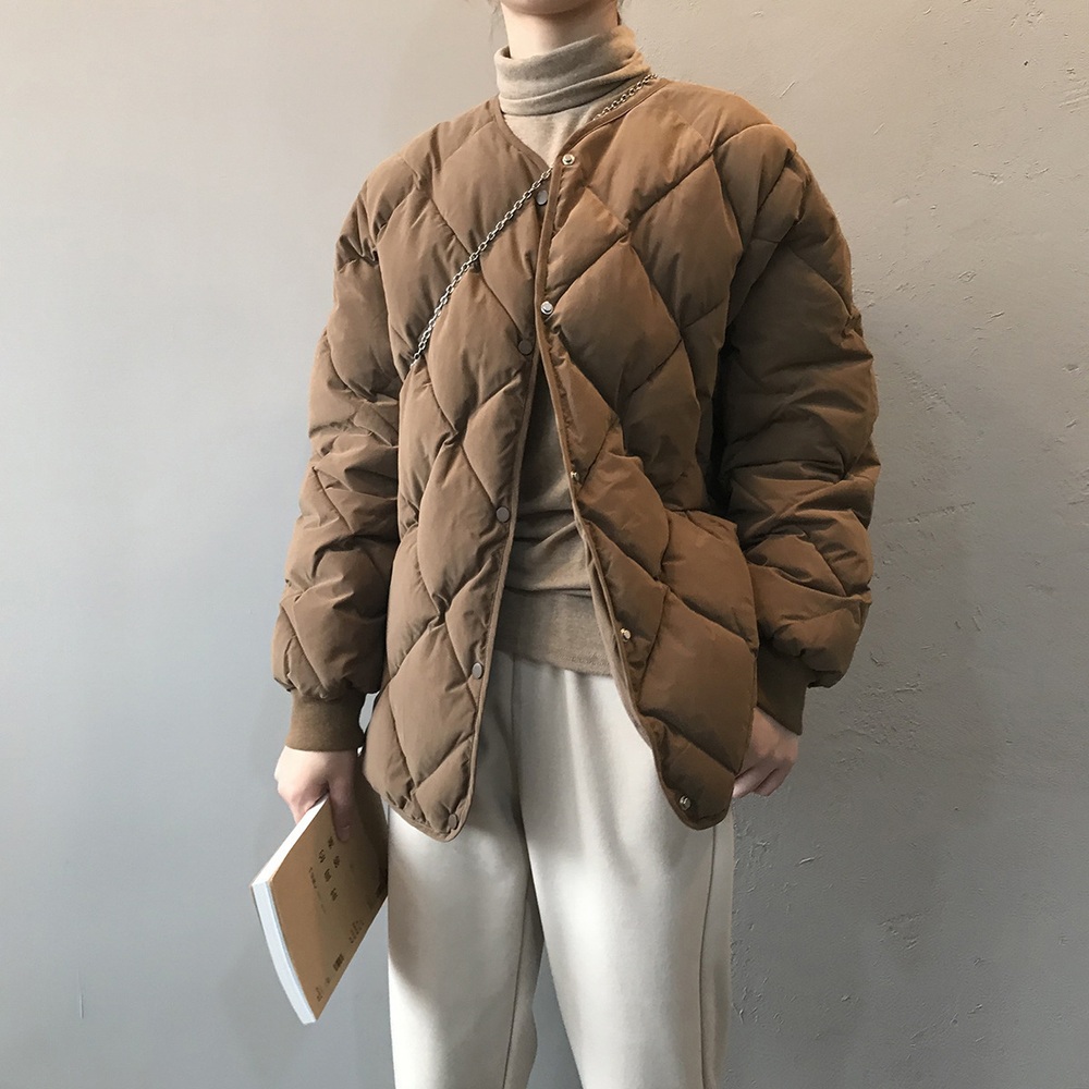 진스웨이드 퀄팅 자켓 겨울 방한 따뜻한 패딩 3Color - 상세 이미지 4
