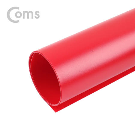 라이트컴 Coms 촬영 PVC 양면 무광 배경지 (100x193cm) Red, 사진, 스튜디오, 개인방송, 블로거, 소품 촬영용 (BS647)