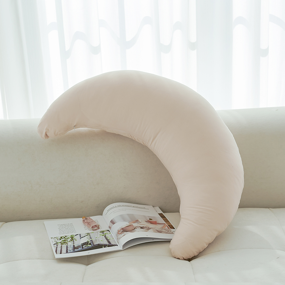 루나 반달쿠션 미용실 독서 바나나 쇼파 침대 등받이 쿠션 - 상세 이미지 5