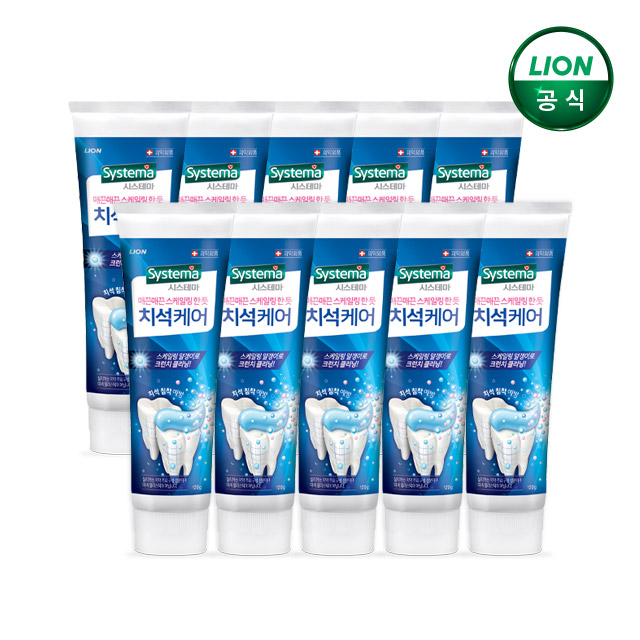 시스테마 치석케어 치약 120g x 10개/구강청결치약 제품 이미지