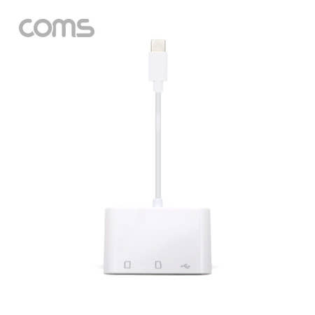 라이트컴 Coms USB 3.1 (Type C) 카드리더기(3 in 1) / Micro SD (TF) / SD / USB 1Port (TB196)