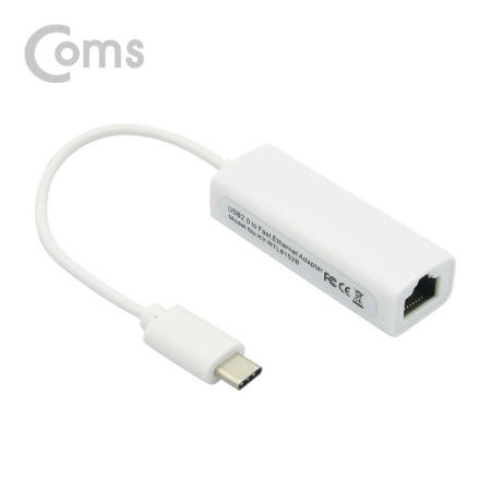 라이트컴 Coms USB 3.1(Type C) 컨버터, C타입 랜카드 (RJ45), 10/100Mbps (IE355)