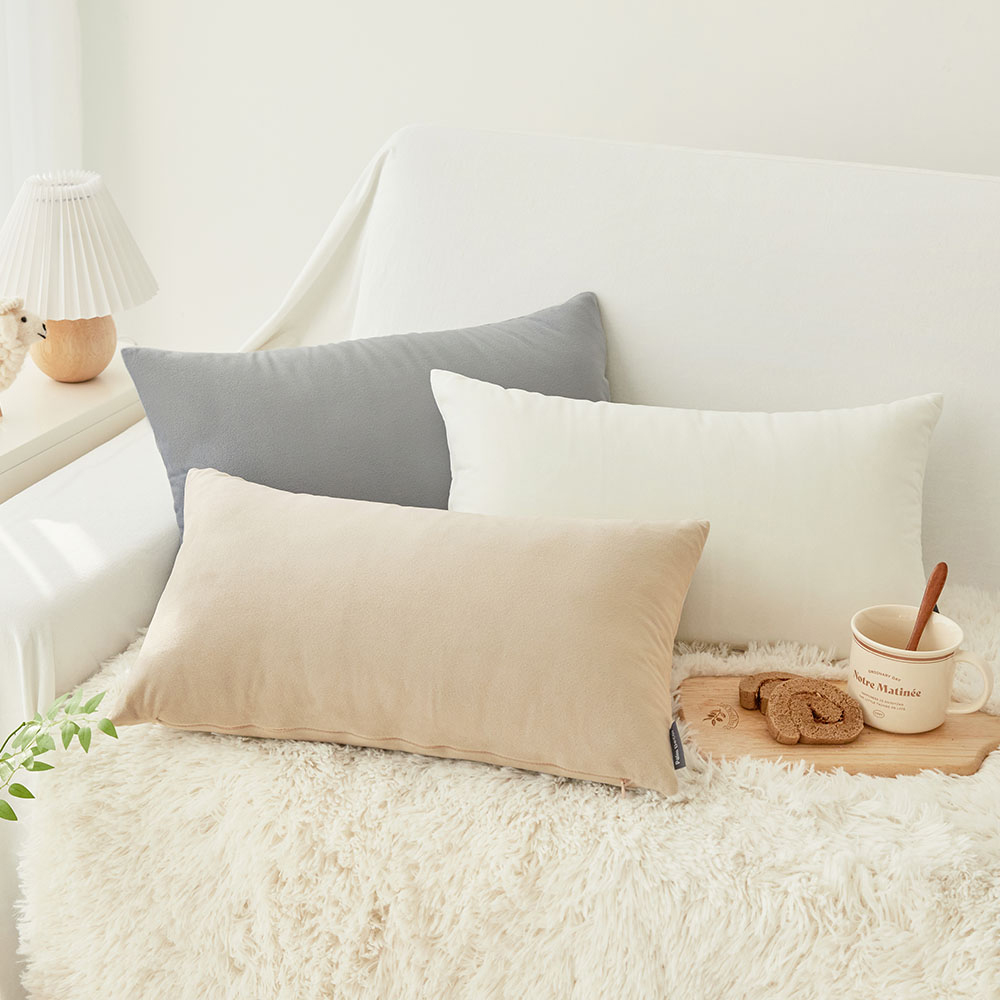 팜데코 극세사 쇼파 직사각형 쿠션 30x50