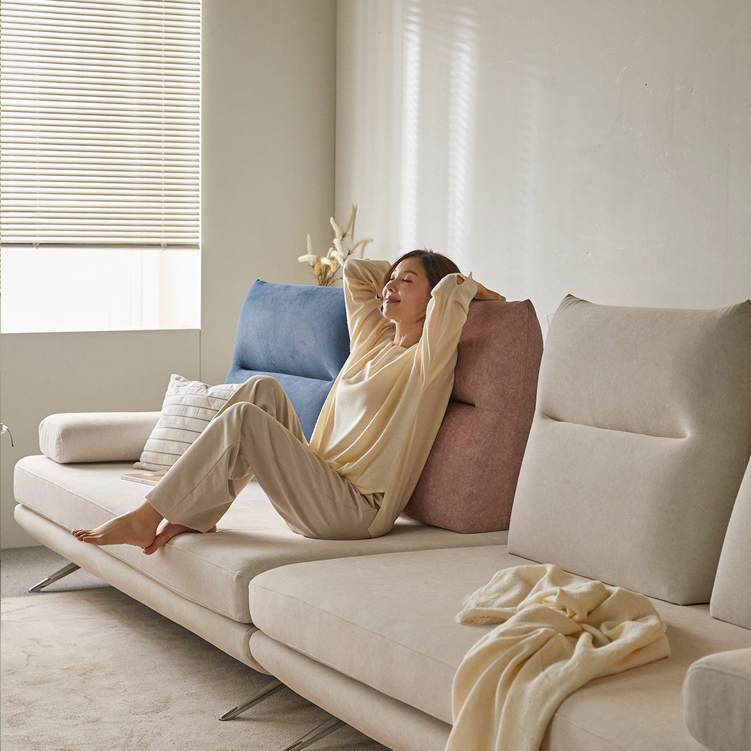 아크 듀오 3인용 모듈 소파 이지클린 갤럭시 패브릭 소파베드