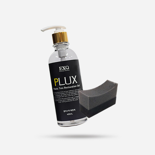 EXQ 플럭스 플라스틱 복원제 가니쉬 범퍼복원 400ml + 오토워시 타이어 어플리케이터 - 메인 이미지