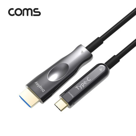 라이트컴 Coms USB 3.1 (Type C) to HDMI 케이블 40M, AOC Cable / EDID / 21.6Gbps / 4K2K@60Hz 지원 (CB046)