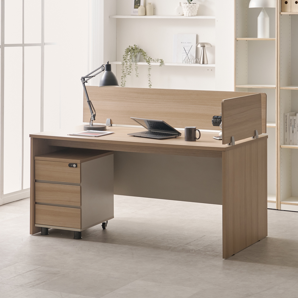 사무실 이동서랍 3단 사무용 책상서랍장 라이즈 오크