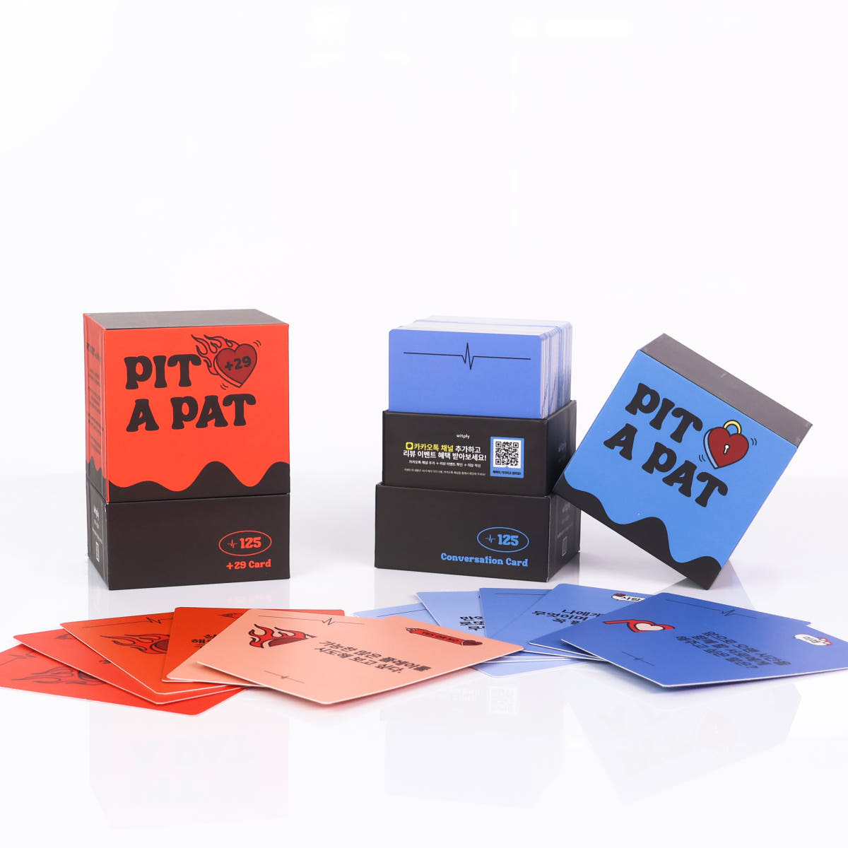 윗플리 witply [PIT A PAT] 핏어팻 커플 연인 대화 질문 카드 보드 게임 - 최저가 19,700원