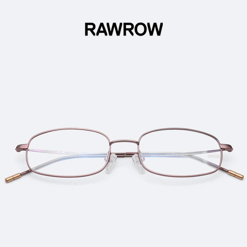 로우로우 안경 R EYE 190 PINKBROWN 핑크브라운 사각 베타티타늄 가벼운 안경테 이미지 7