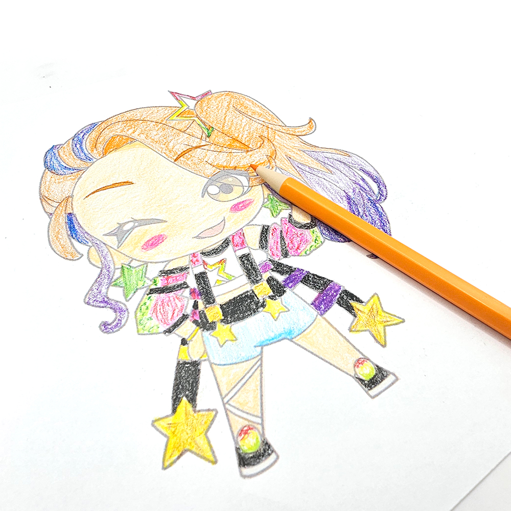 프라이밍 눌러쓰는 슬림 색연필 (색연필 + 리필심 + 전용심깎이)