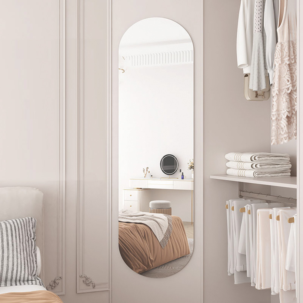 아크릴릭 붙이는 아크릴 거울 스퀘어 M 무타공 전신 화장대 거울