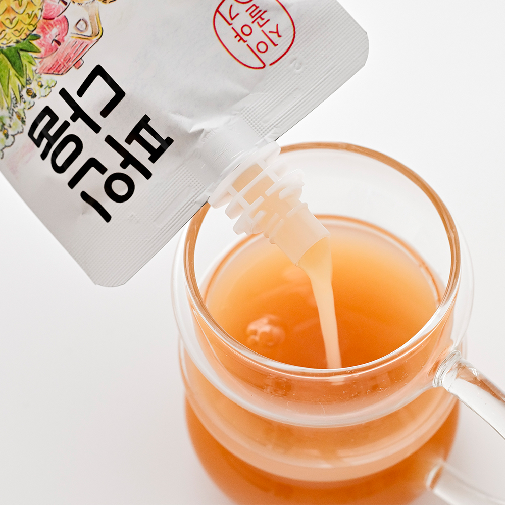 [옵션형] 파인다움 파인애플과 사과를 착즙한 과채주스 100ml  20포/10포 이미지 6